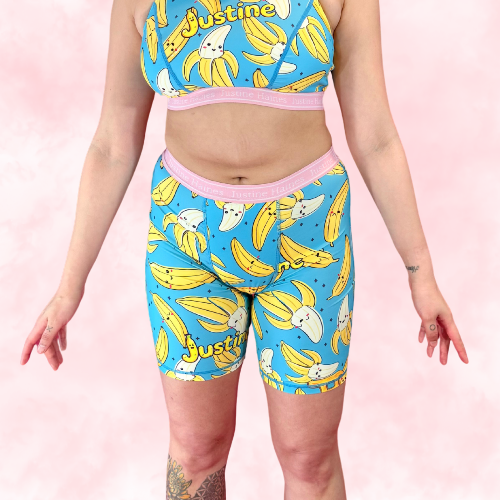 JH Exclusive * Long Period Boxer / Biker Short 🍌 Crazy Banana 💙😄