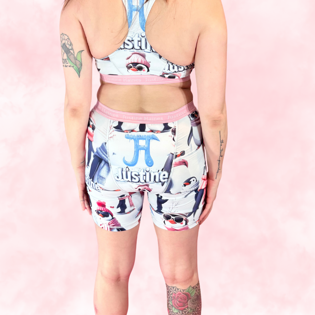 JH Exclusive * Long Period Boxer / Biker Short 🧊🕶️ Cool Penguins 🐧❄️