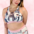 Classic T-Back Sports Bra 🧊🕶️ Cool Penguins 🐧❄️