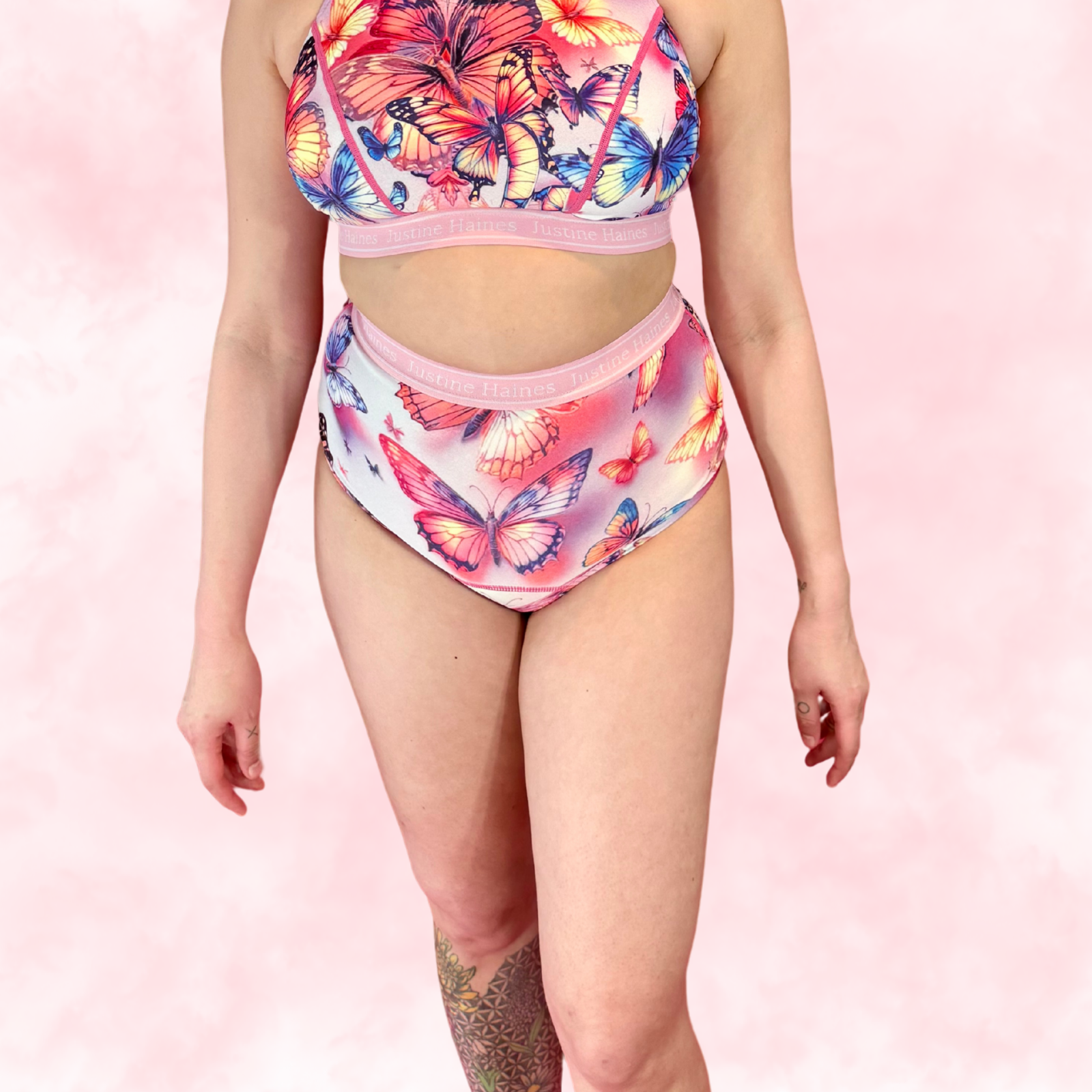 JH Exclusive * High-Rise Tummy Control Menstrual Thong 🦋 Butterfly Dreams ✨💗