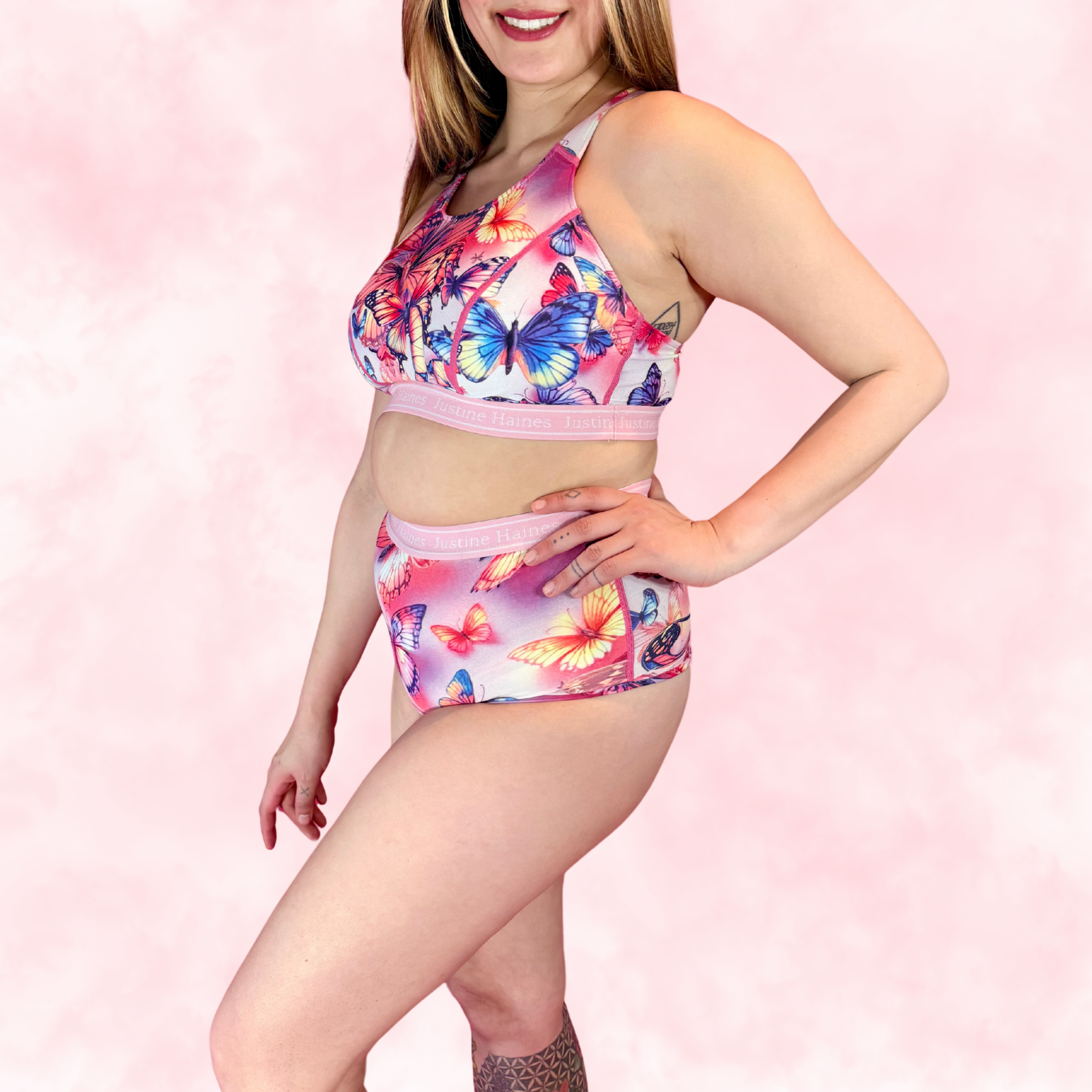JH Exclusive * High-Rise Tummy Control Menstrual Thong 🦋 Butterfly Dreams ✨💗