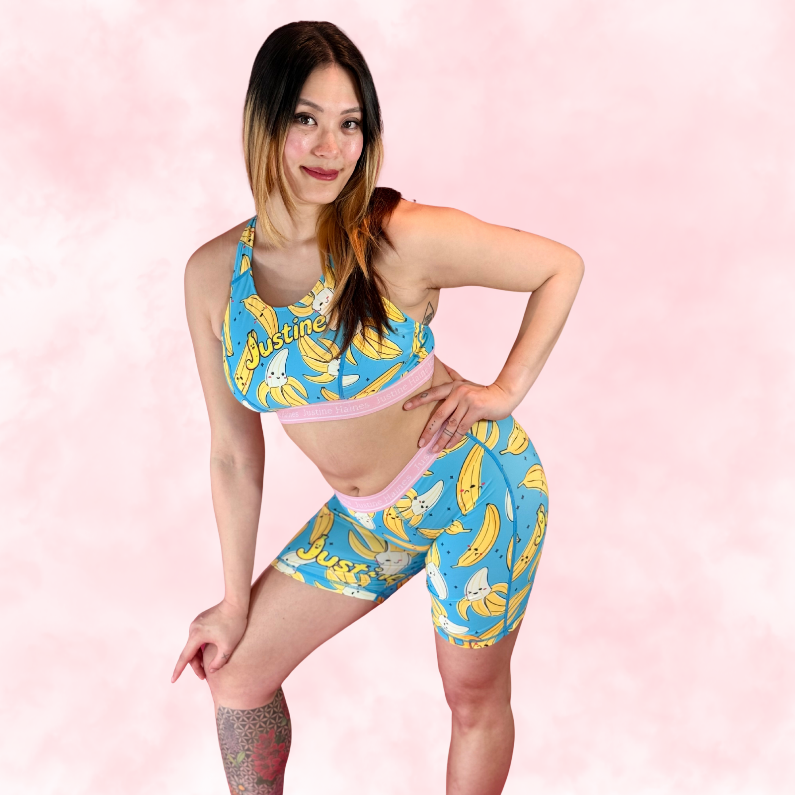 JH Exclusive * Long Period Boxer / Biker Short 🍌 Crazy Banana 💙😄