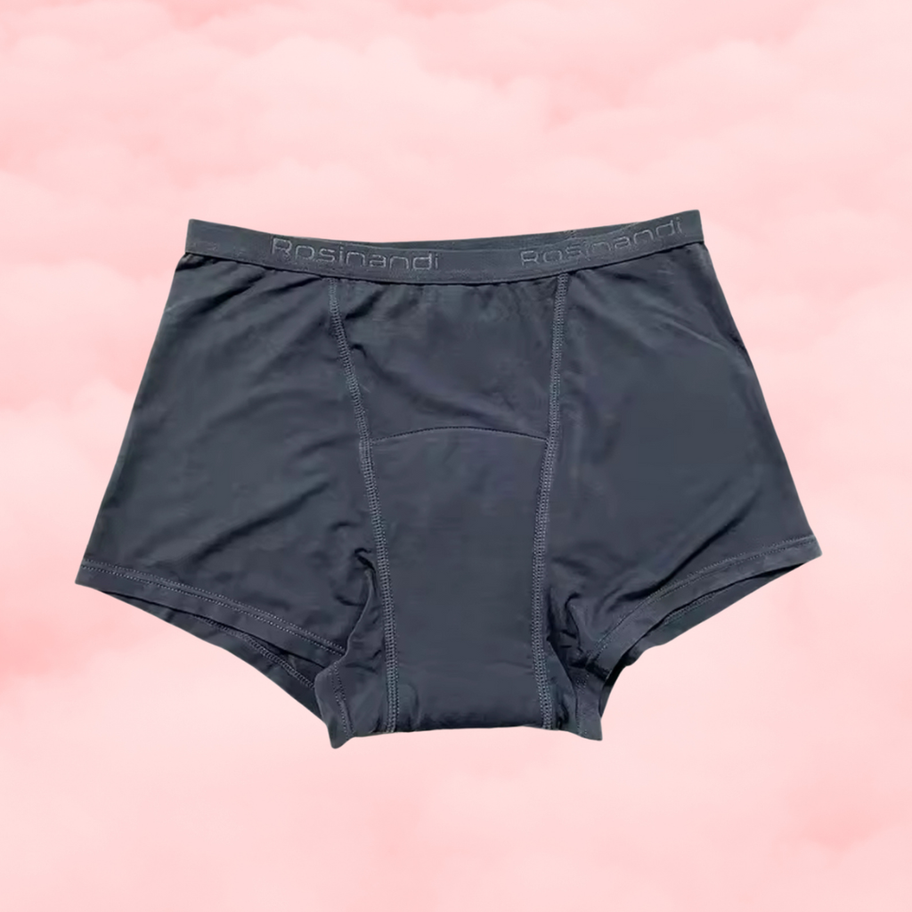 🌑 Period Boxer Short — Charcoal Grey 🌑