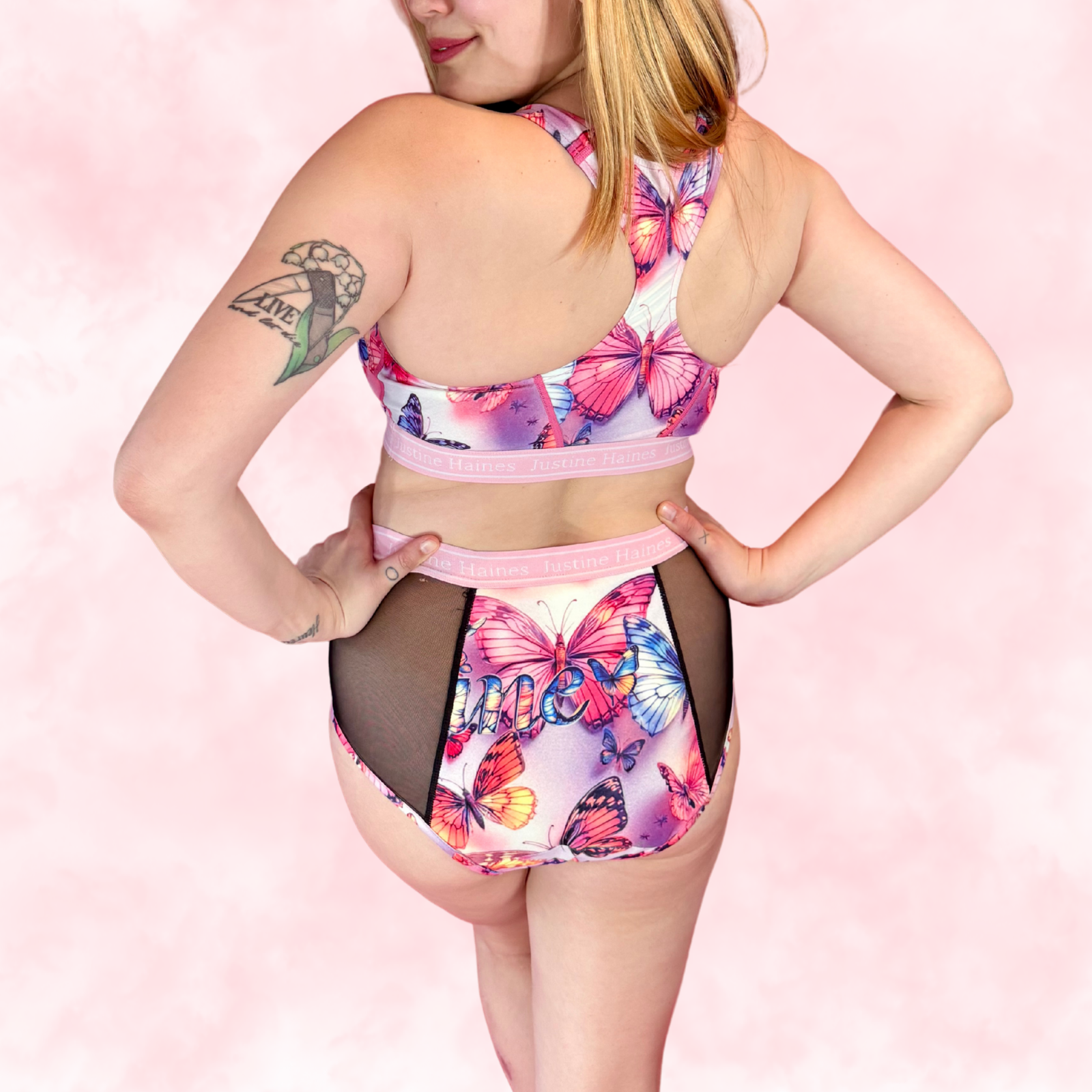 High-Rise Period Undie with MESH 🦋 Butterfly Dreams ✨💗