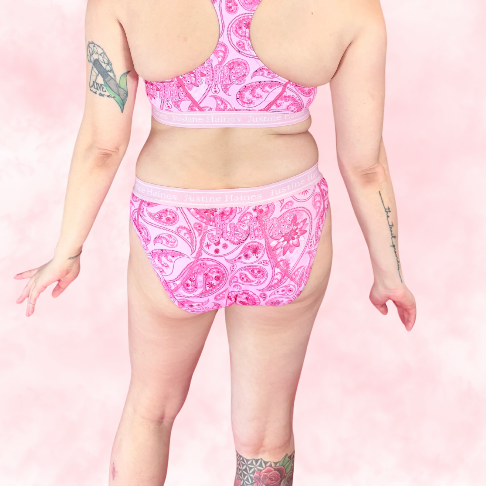 Classic Hipster Period Undie 🌸🎀 Pink Paisley 🌸🎀