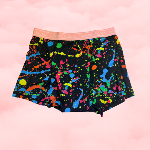 BoxerBriefs Classic Period BoyShort Neon Splash! **XS-6X**