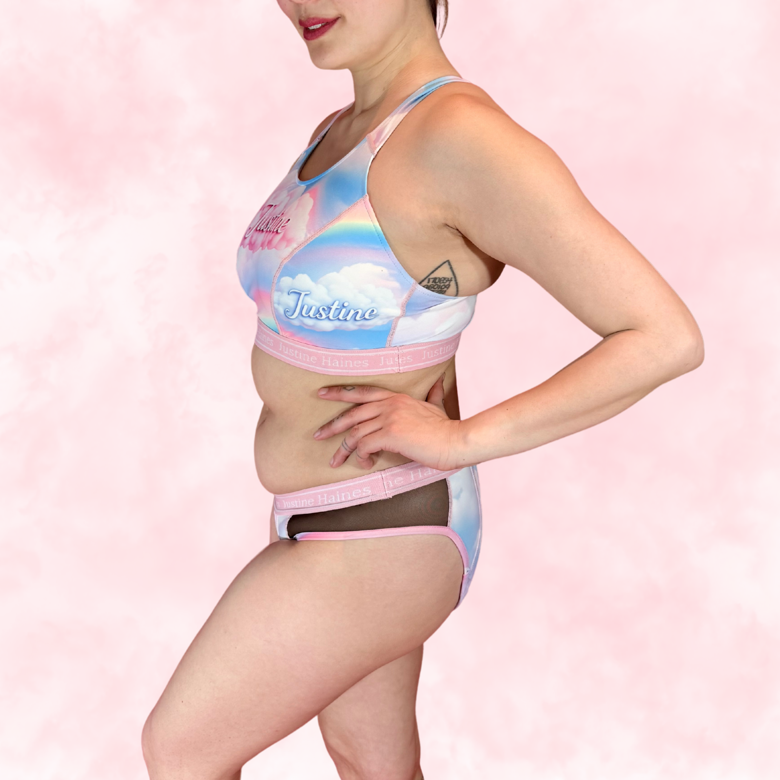 Hipster Period Undie with MESH 💖✨Pastel Pride 🌈☁️