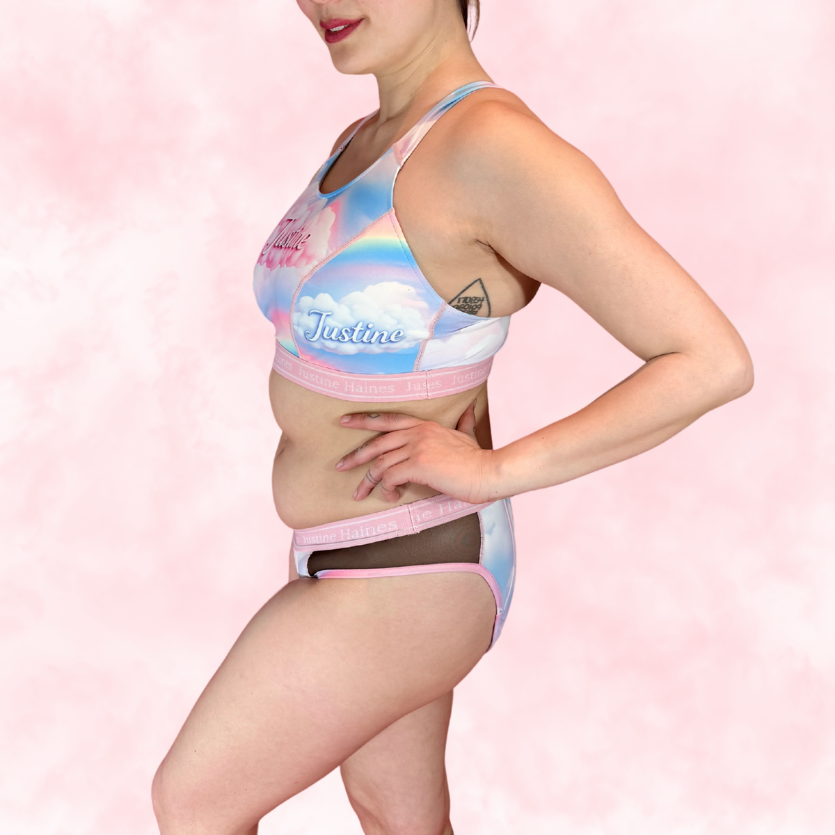 Hipster Period Undie with MESH 💖✨Pastel Pride 🌈☁️