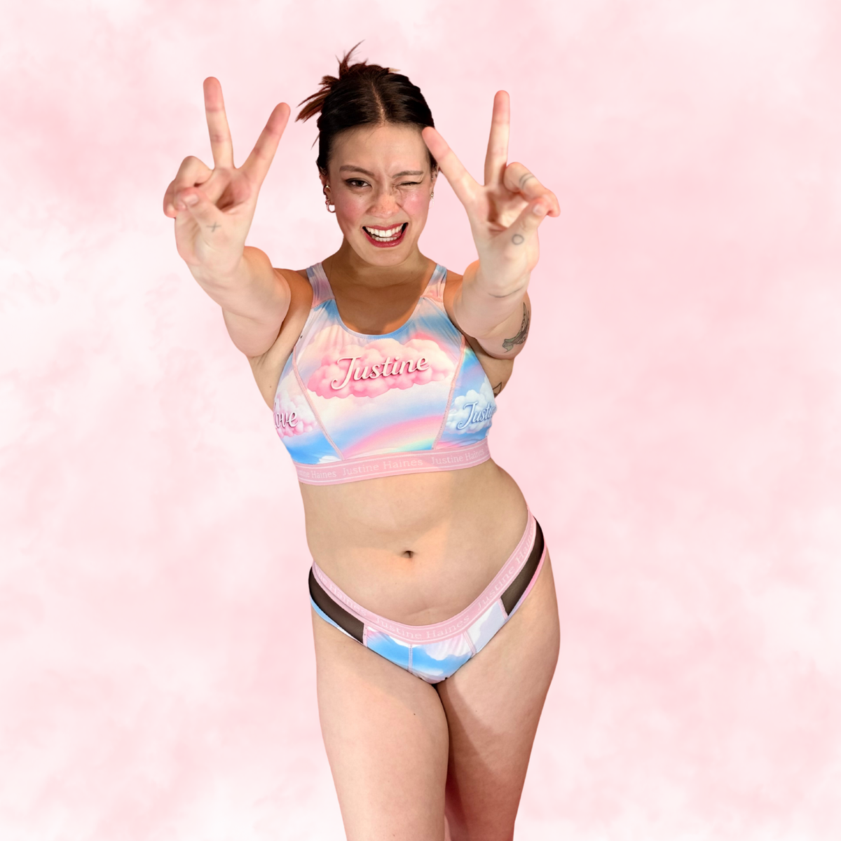 Hipster Period Undie with MESH 💖✨Pastel Pride 🌈☁️