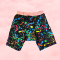 JH Exclusive * Long Period Boxer / Biker Short Neon Splash! **XXS-6XL**