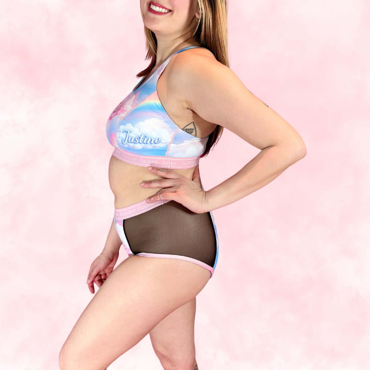 High-Rise Period Undie with MESH 💖✨Pastel Pride 🌈☁️