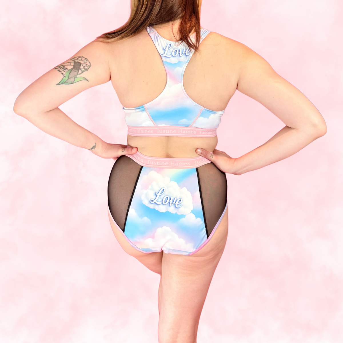 High-Rise Period Undie with MESH 💖✨Pastel Pride 🌈☁️