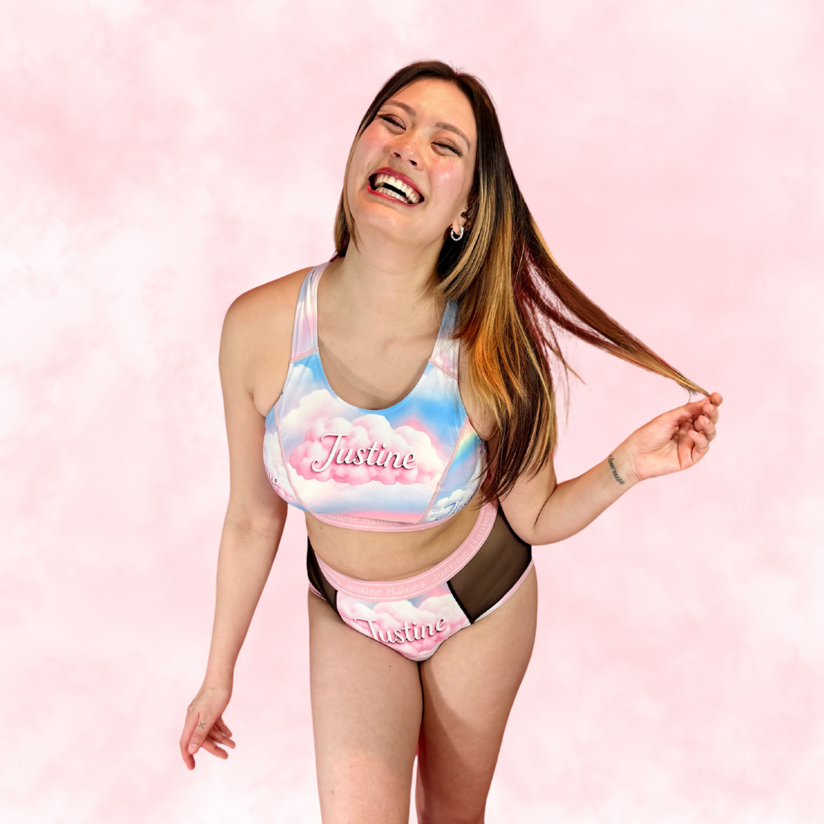 High-Rise Period Undie with MESH 💖✨Pastel Pride 🌈☁️