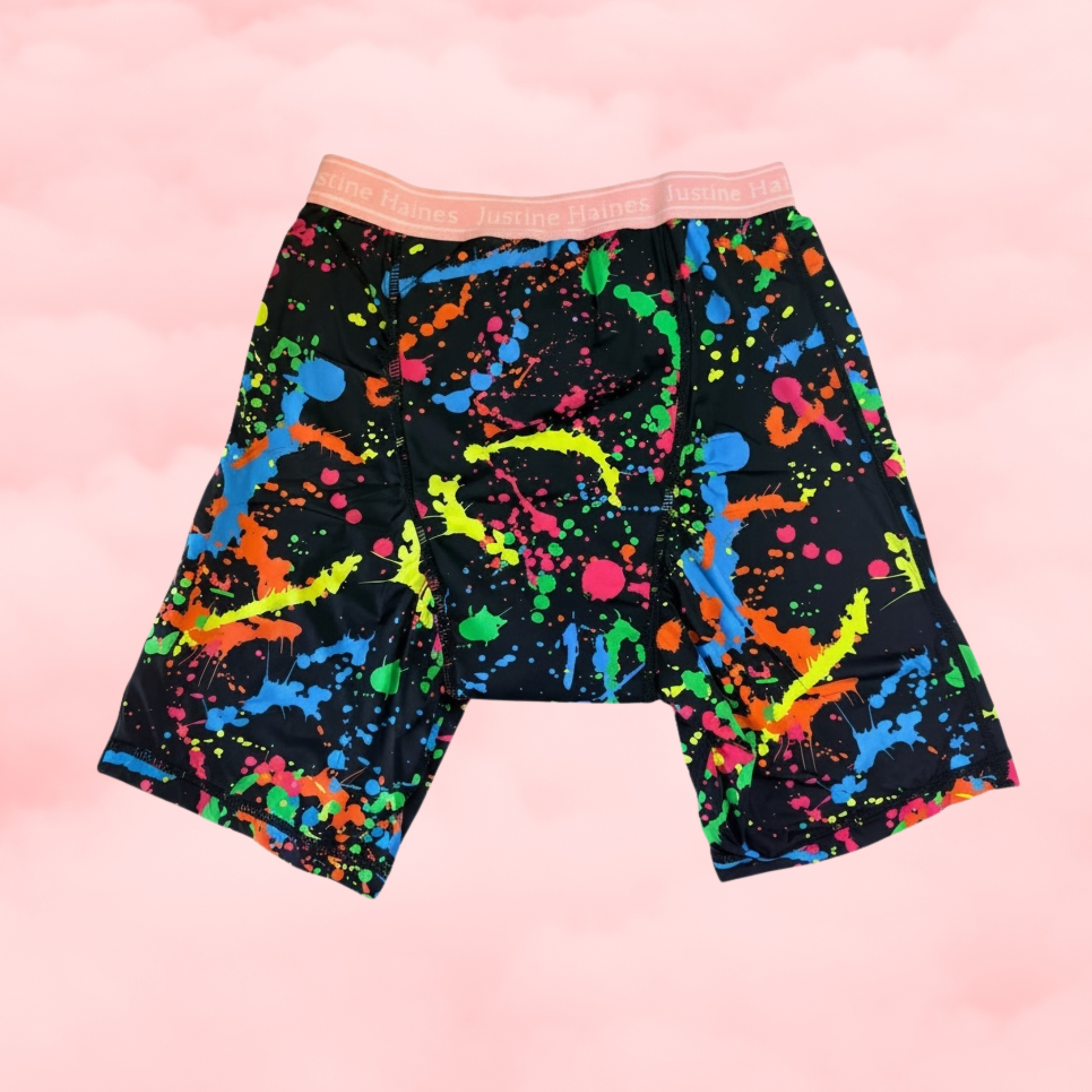 Exclusif JH Boxer Menstruel Long / Néon Splash!  **XXS-6XL**