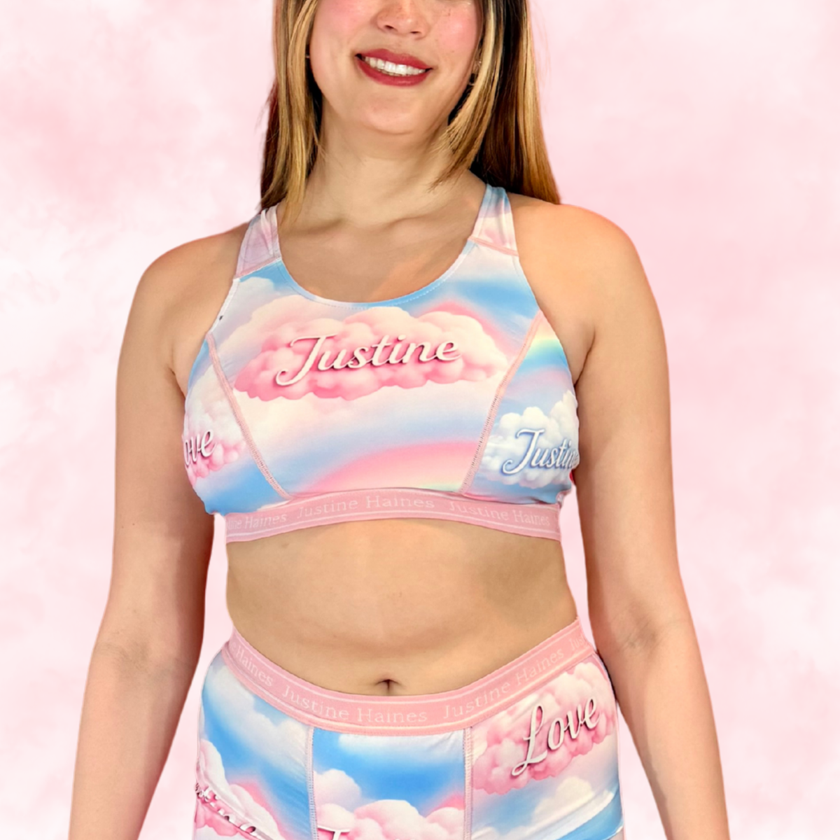 Classic T-Back Sports Bra 💖✨Pastel Pride 🌈☁️