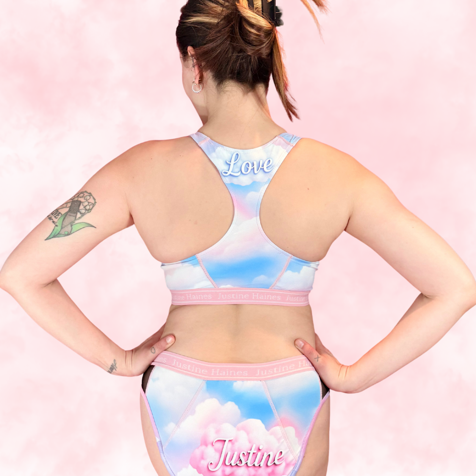 Classic T-Back Sports Bra 💖✨Pastel Pride 🌈☁️
