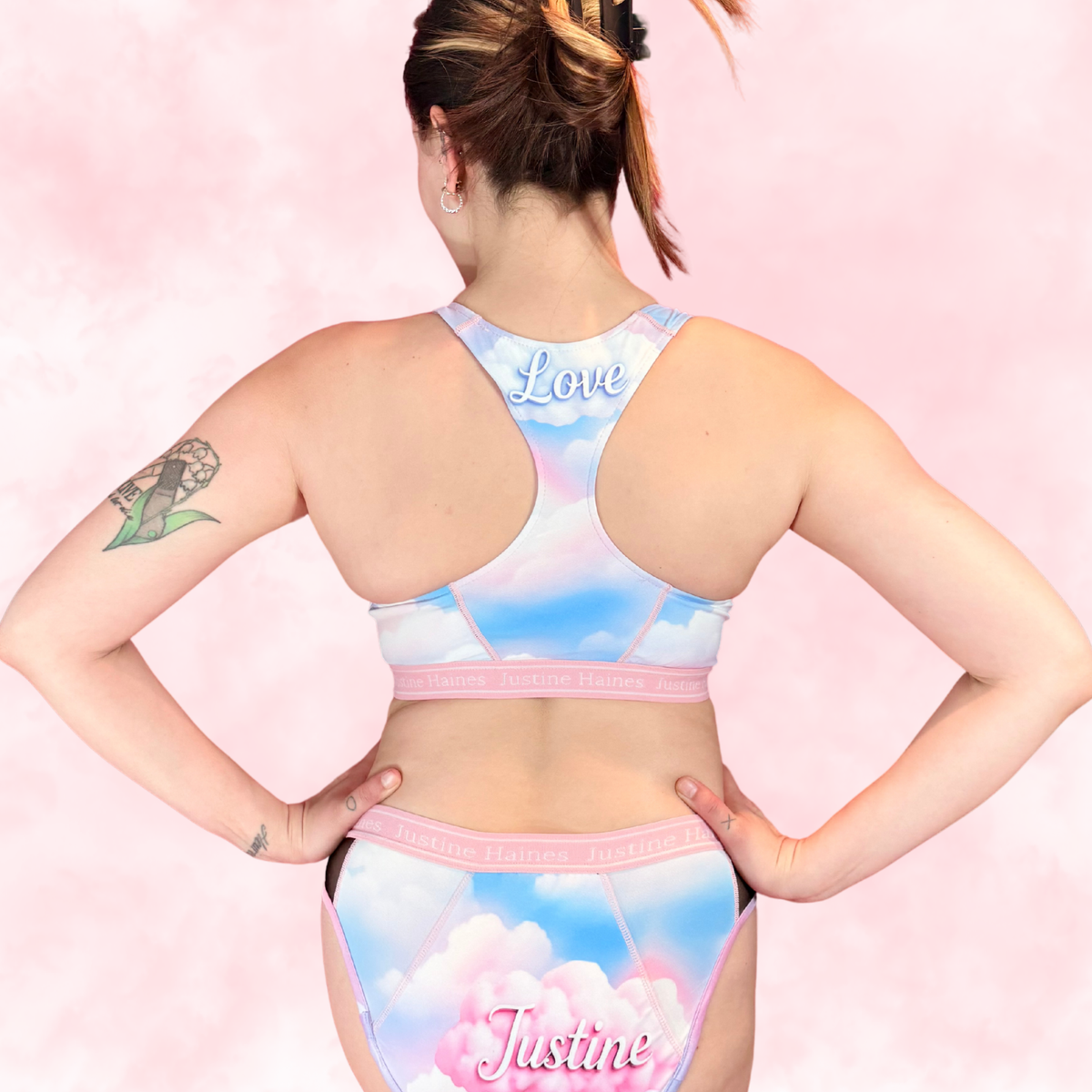 Classic T-Back Sports Bra 💖✨Pastel Pride 🌈☁️