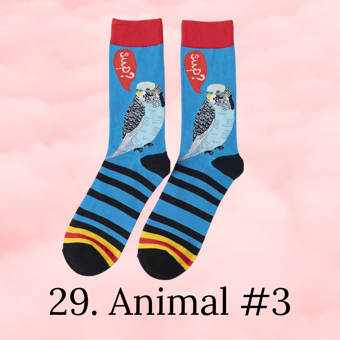 🧦 Chaussettes imprimées Pop 🧦