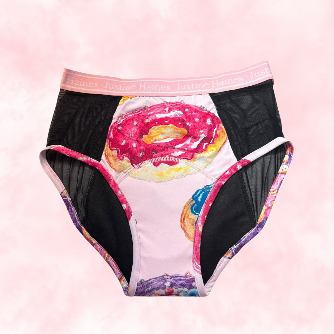 High-Rise Period Undie with MESH 🍩 Sugar Donut ✨🍬