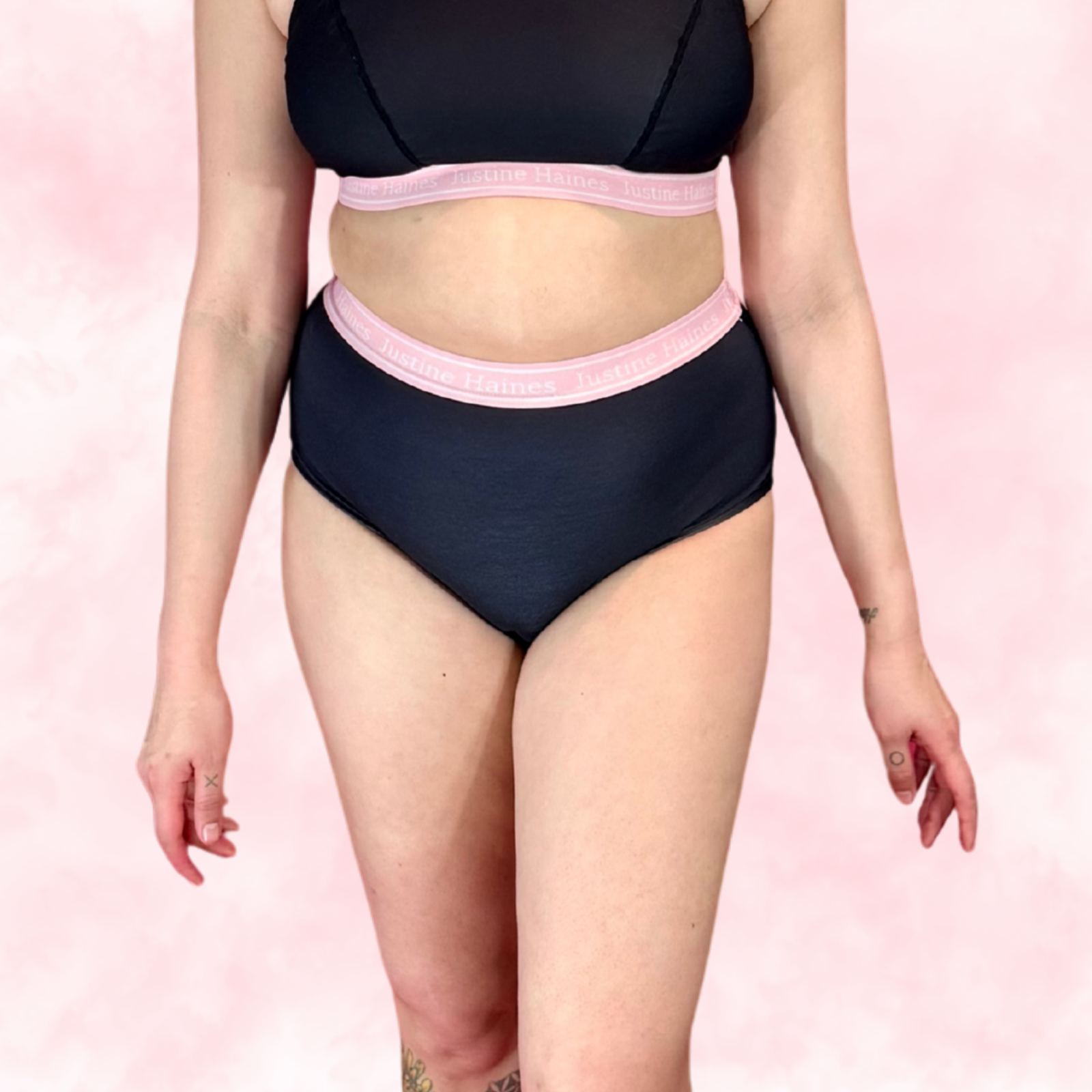 Culotte Menstruelle Taille Haute Classique 🖤Justine NOIR 🖤 