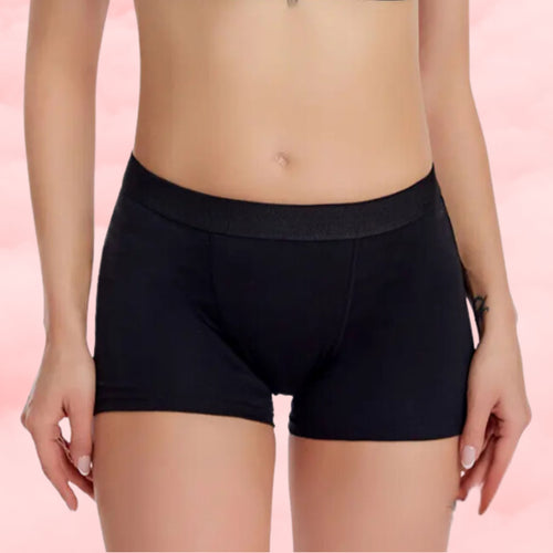 Justine's Classic Period Boxer Brief in Classic Black