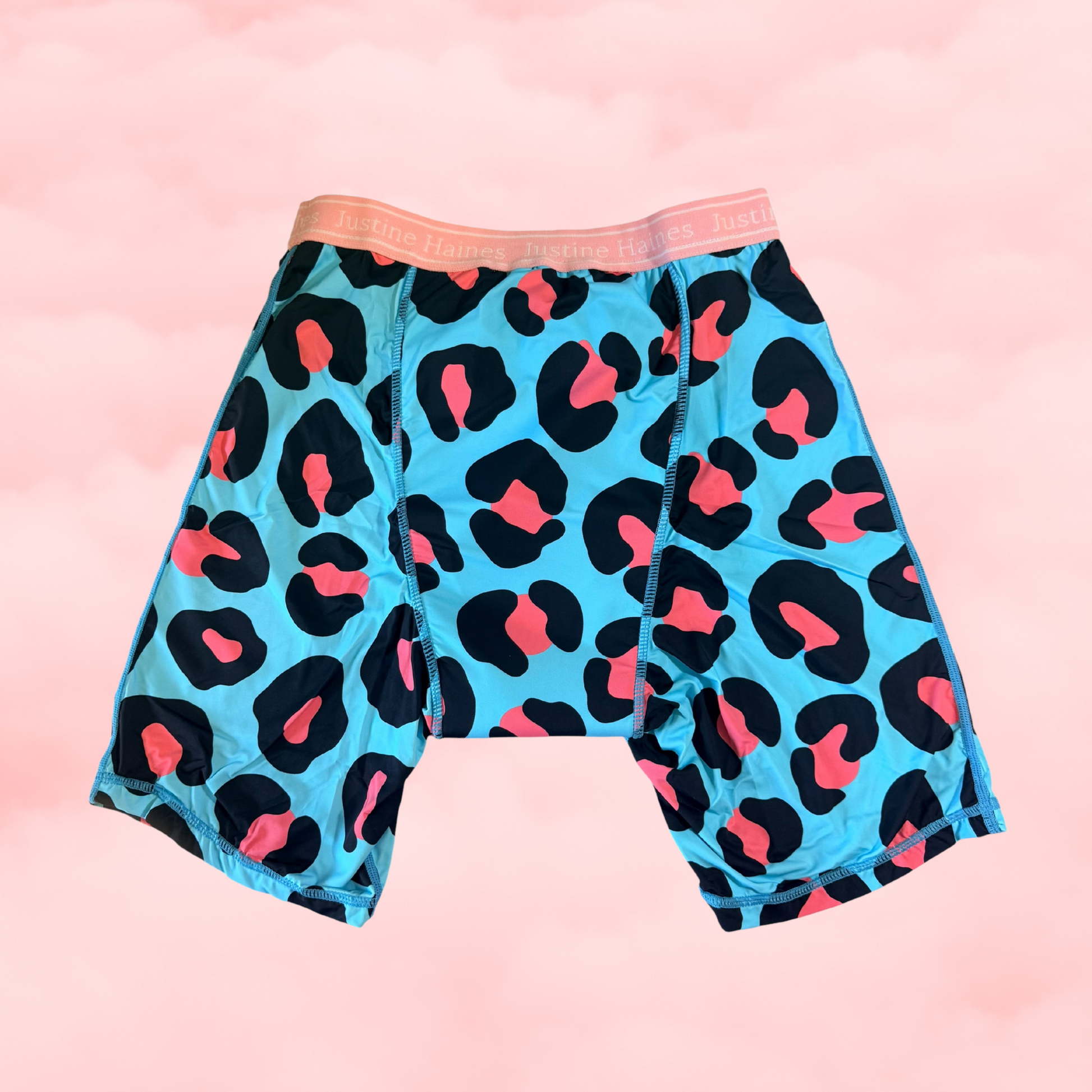 JH Exclusive * Long Period Boxer / Biker Short Cool Blue Animal