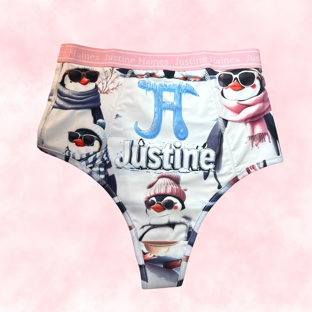 Cheeky Menstruelle Taille Haute Gainante (Brésilienne) 🧊🕶️ Cool Pingouins 🐧❄️