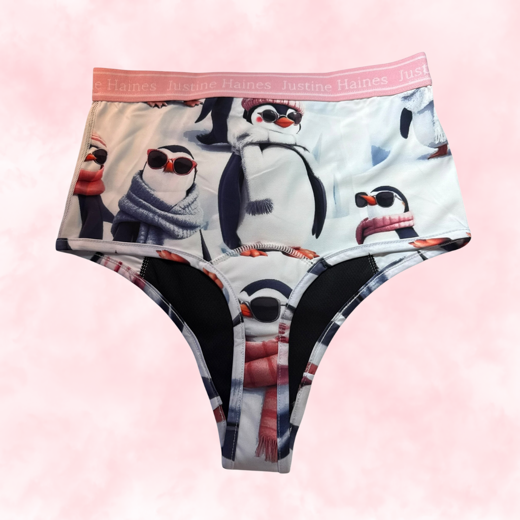 Cheeky Menstruelle Taille Haute Gainante (Brésilienne) 🧊🕶️ Cool Pingouins 🐧❄️