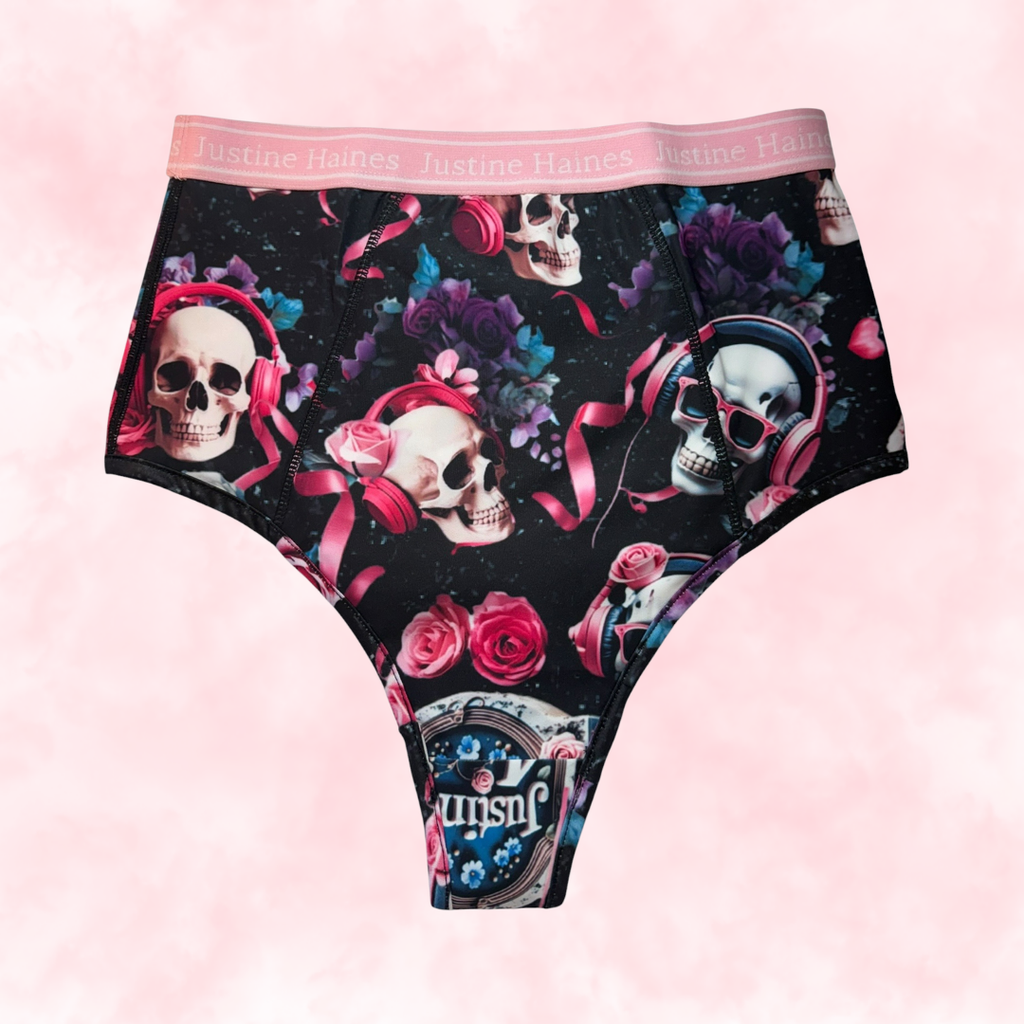 Cheeky Menstruelle Taille Haute Gainante (Brésilienne) 🖤Justine 4Ever 💀🌹 🎧