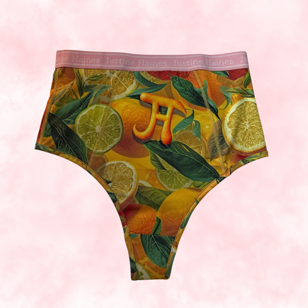 Cheeky Menstruelle Taille Haute Gainante (Brésilienne) ☀️✨Crush Citrus 🍊💛