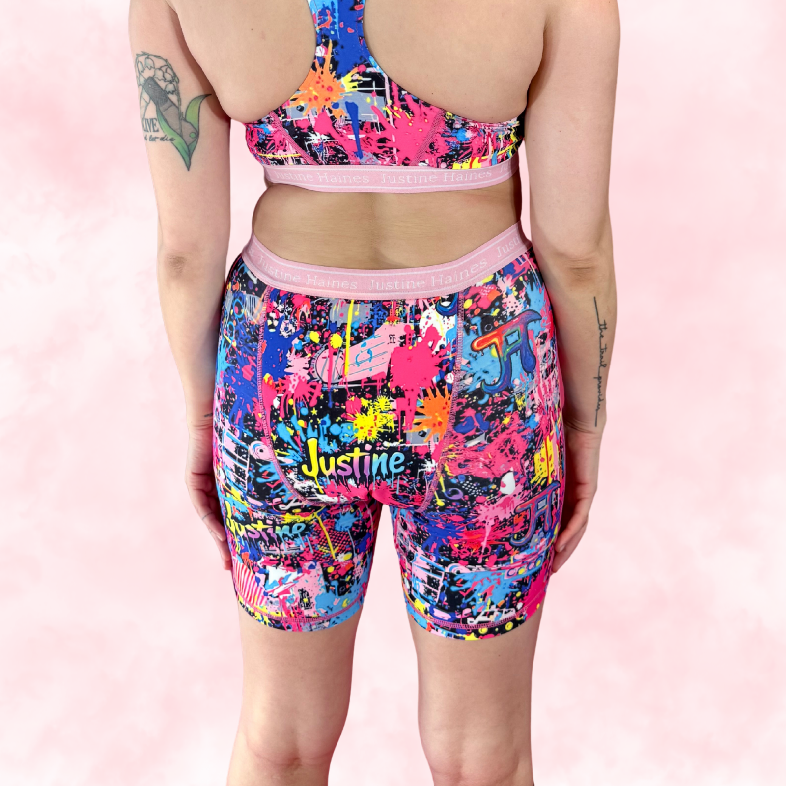 JH Exclusive * Long Period Boxer / Biker Short ⚡️🖤 GRAFFITI 1980 💥🎨