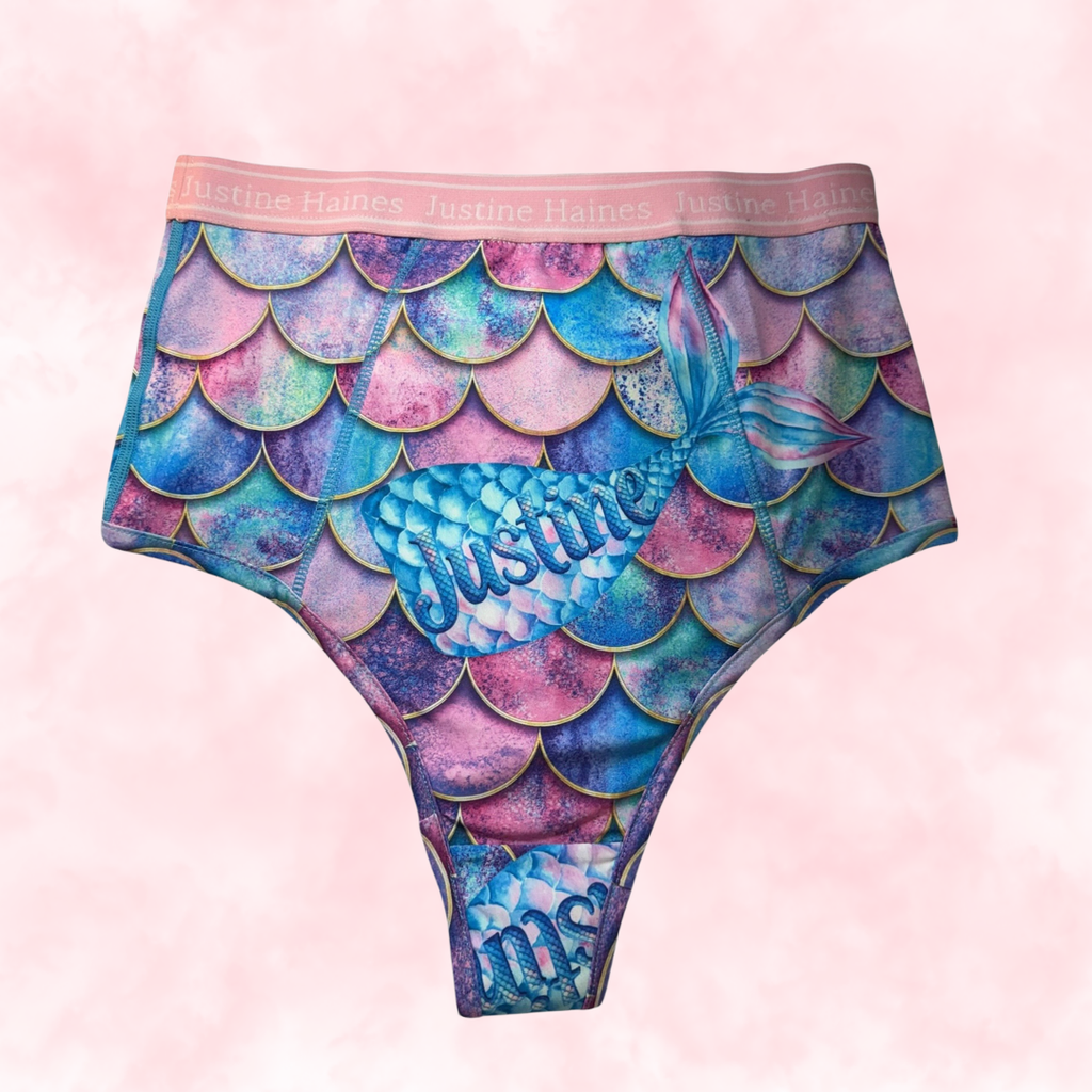 Cheeky Menstruelle Taille Haute Gainante (Brésilienne)♀️✨ Fantaisie de Sirènes 🌊🧜