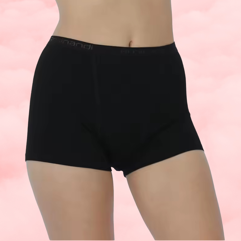 🖤 Period Boxer Short — Classic Black 🖤