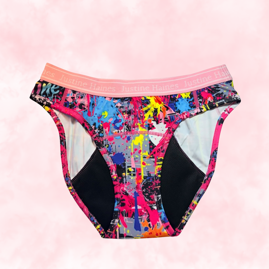 Classic Hipster Period Undie ⚡️🖤 GRAFFITI 1980 💥🎨