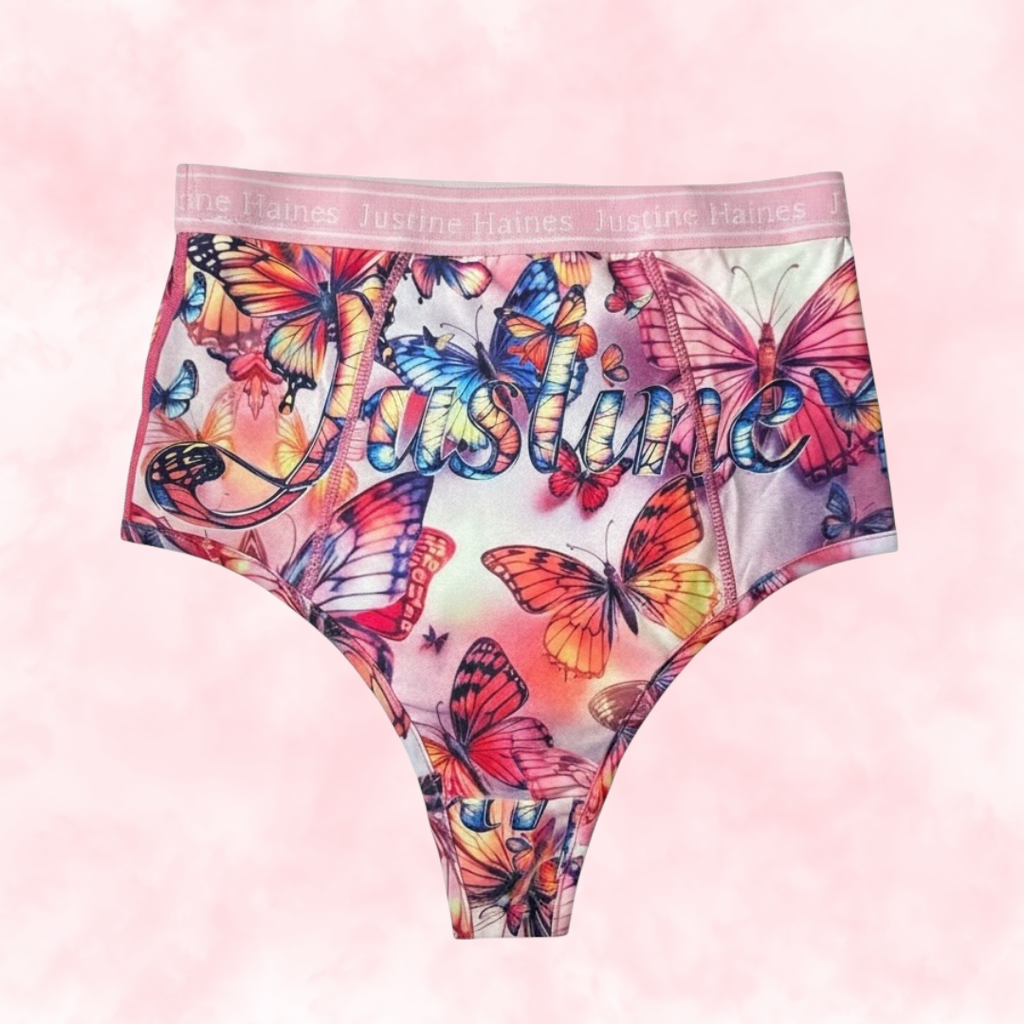 Cheeky Menstruelle Taille Haute Gainante (Brésilienne) 🦋 Rêves de papillons ✨💗