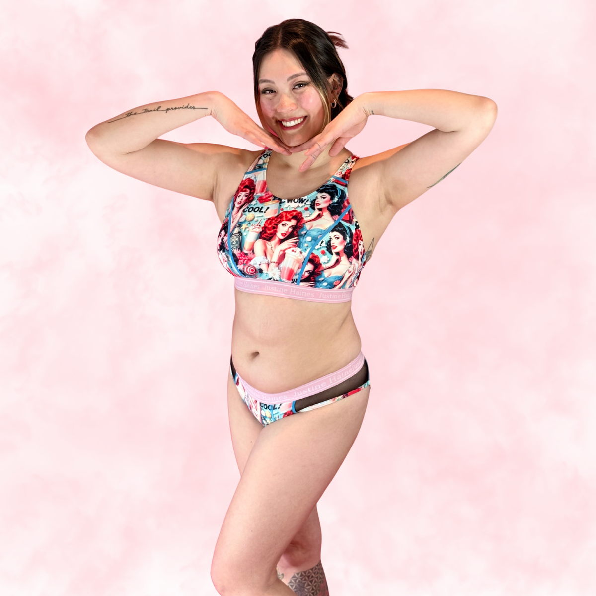 Hipster Period Undie with MESH 😎 Retro POP 🥤 🍨