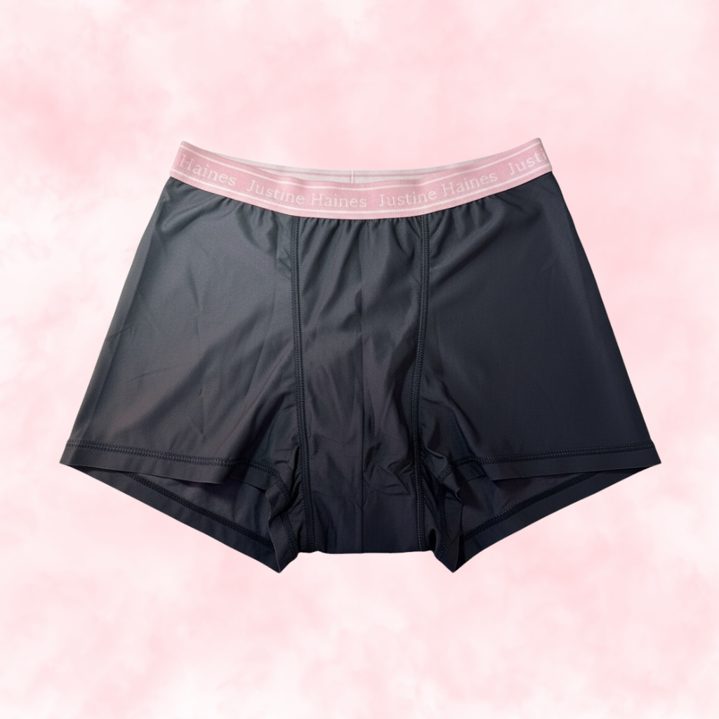 Short Menstruel Boxer Classique 🖤Justine NOIR 🖤 