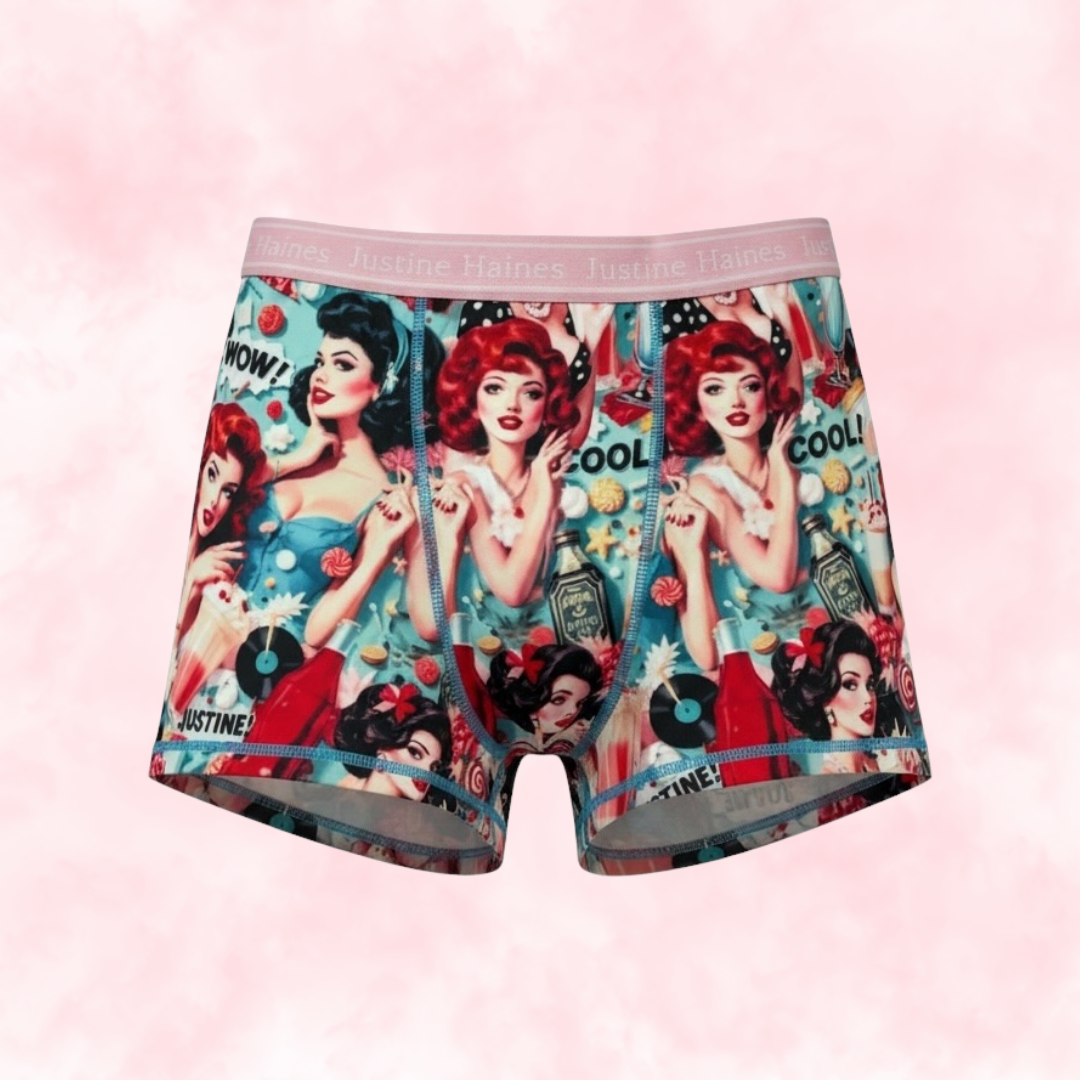 BoxerBriefs Classic Period BoyShort 😎 Retro POP 🥤 🍨