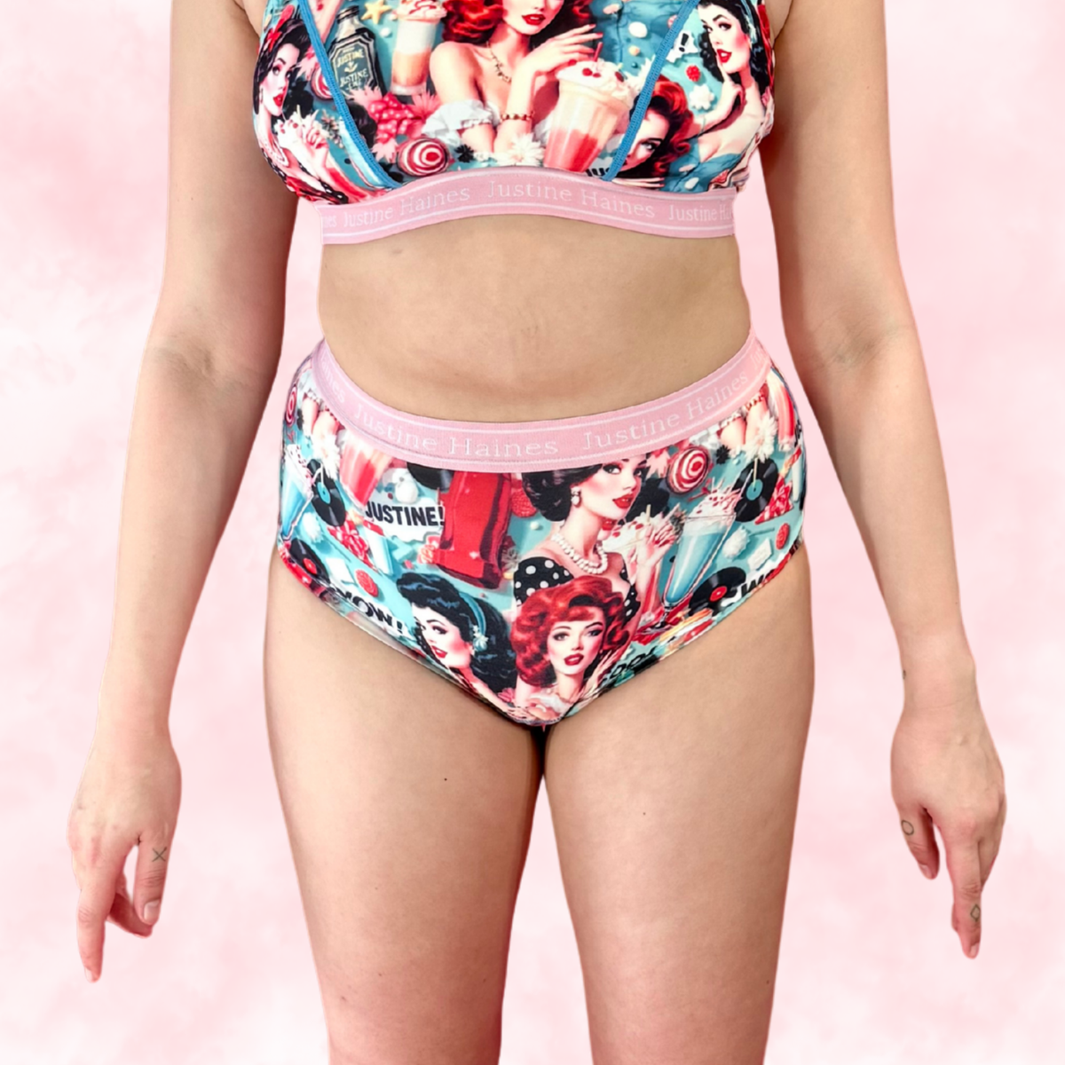High-Rise Classic Period Undie 😎 Retro POP 🥤 🍨