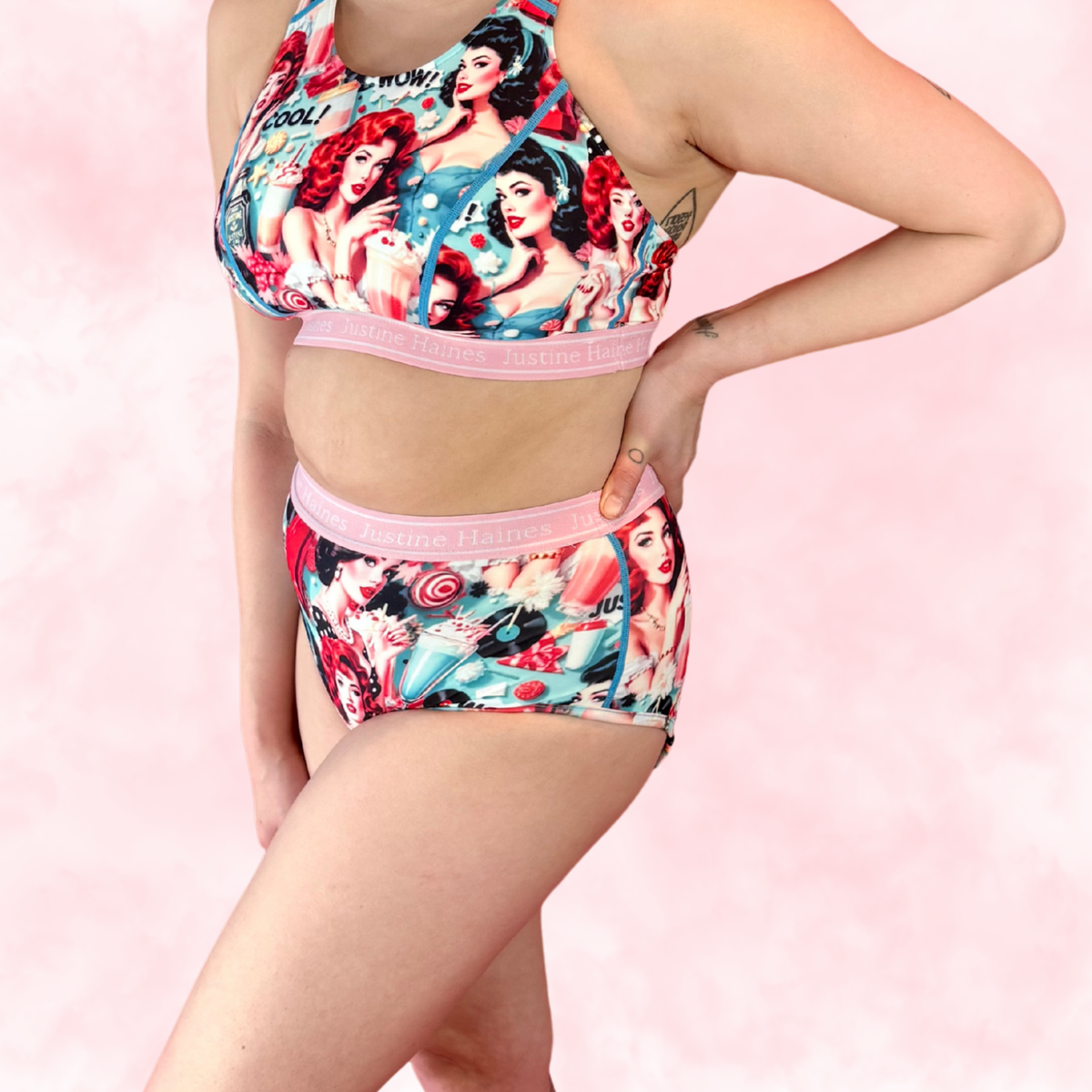 High-Rise Classic Period Undie 😎 Retro POP 🥤 🍨