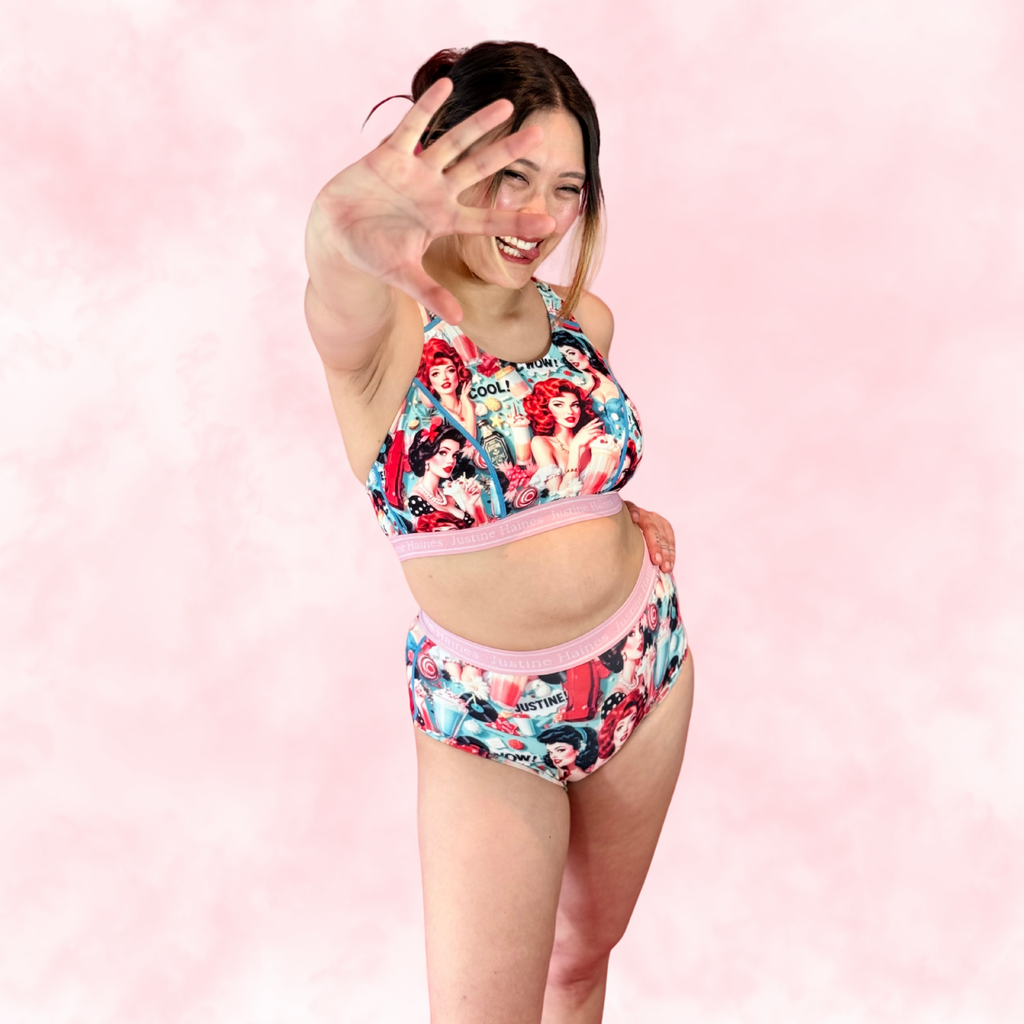 Culotte Menstruelle Taille Haute Classique 😎 POP Rétro 🥤 🍨