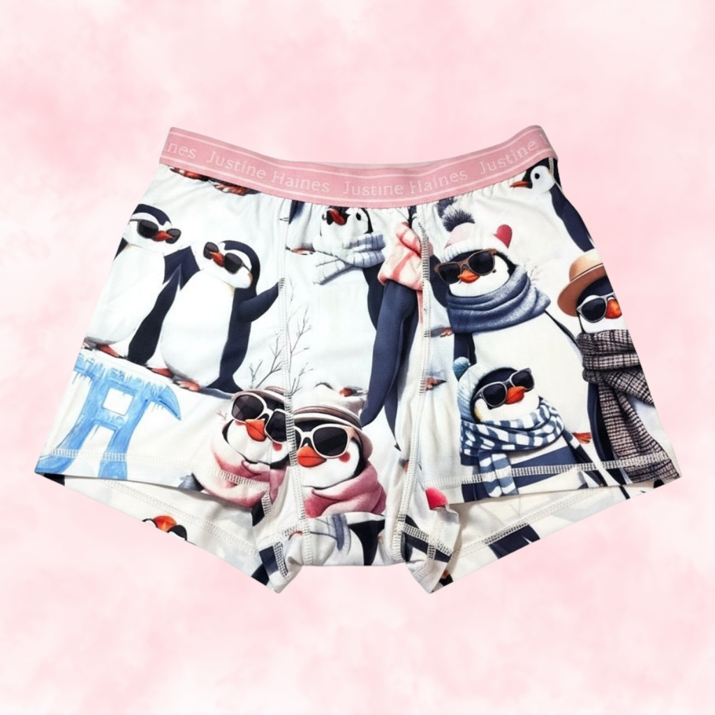 BoxerBriefs Classic Period BoyShort 🧊🕶️ Cool Penguins 🐧❄️