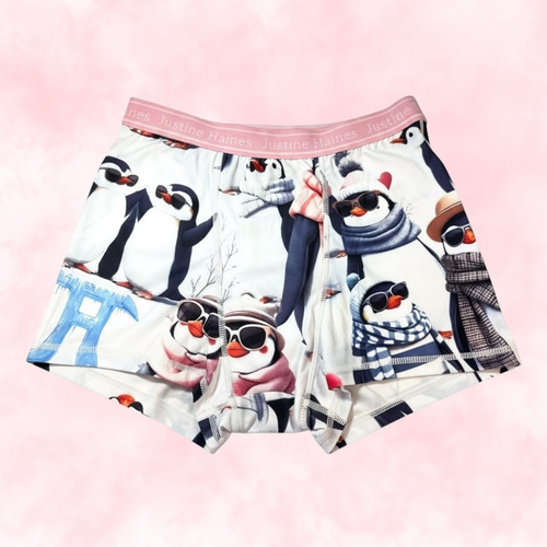 BoxerBriefs Classic Period BoyShort 🧊🕶️ Cool Penguins 🐧❄️