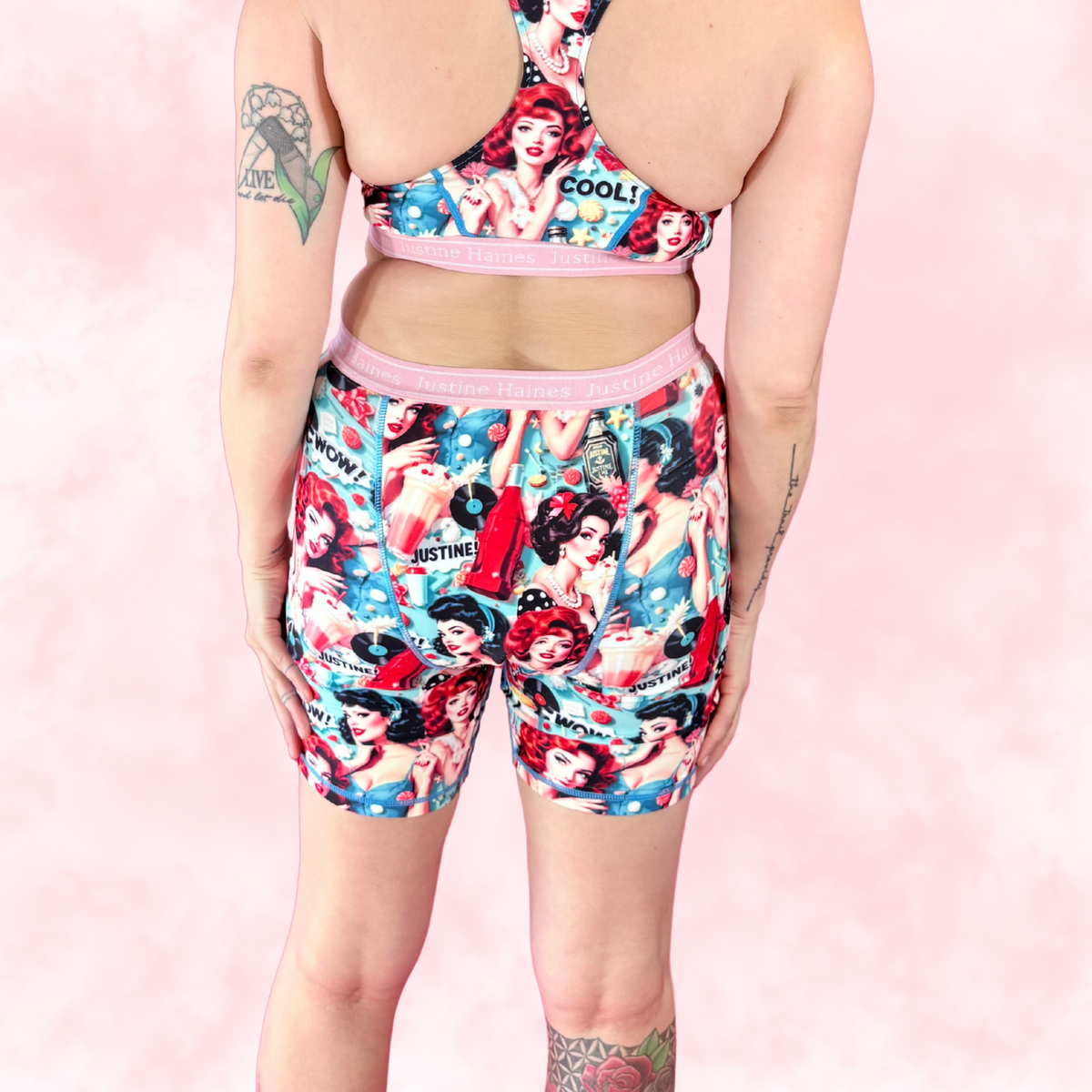 JH Exclusive Long Period Boxer / Biker Short 😎 Retro POP 🥤 🍨