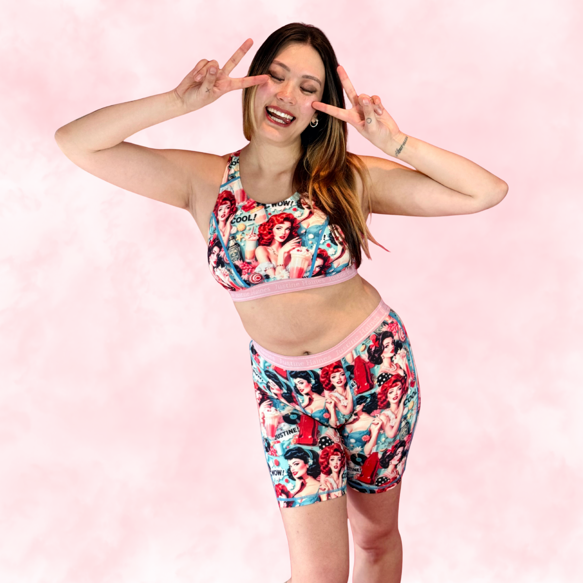 JH Exclusive Long Period Boxer / Biker Short 😎 Retro POP 🥤 🍨