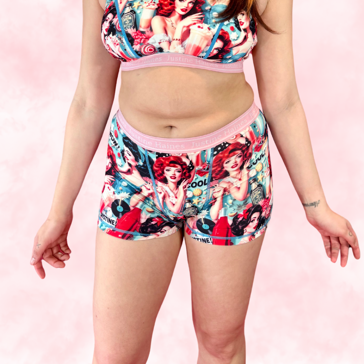 BoxerBriefs Classic Period BoyShort 😎 Retro POP 🥤 🍨
