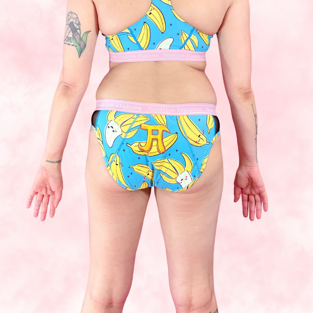 Hipster Period Undie with MESH 🍌 Crazy Banana 💙😄