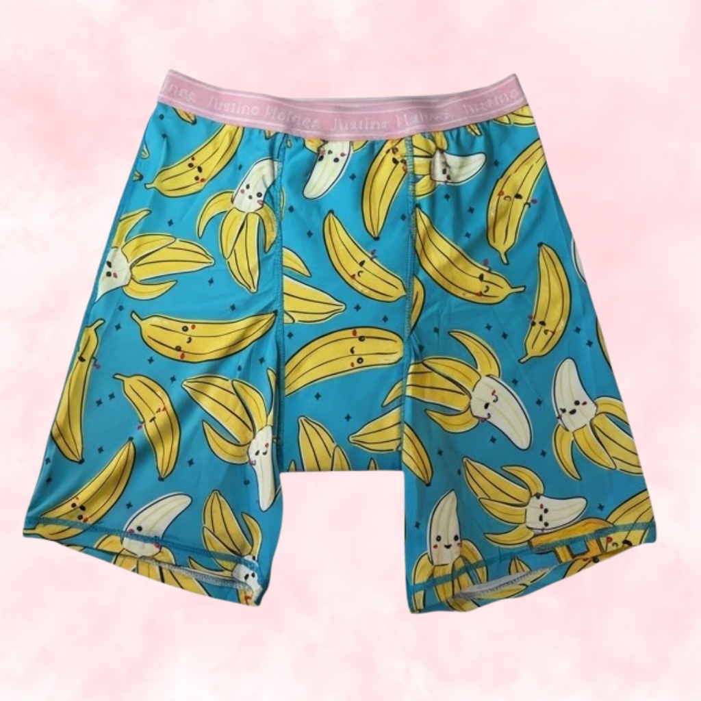 Exclusif JH Boxer Menstruel Long / Cuissard 🍌 Bananes Crazy 💙😄
