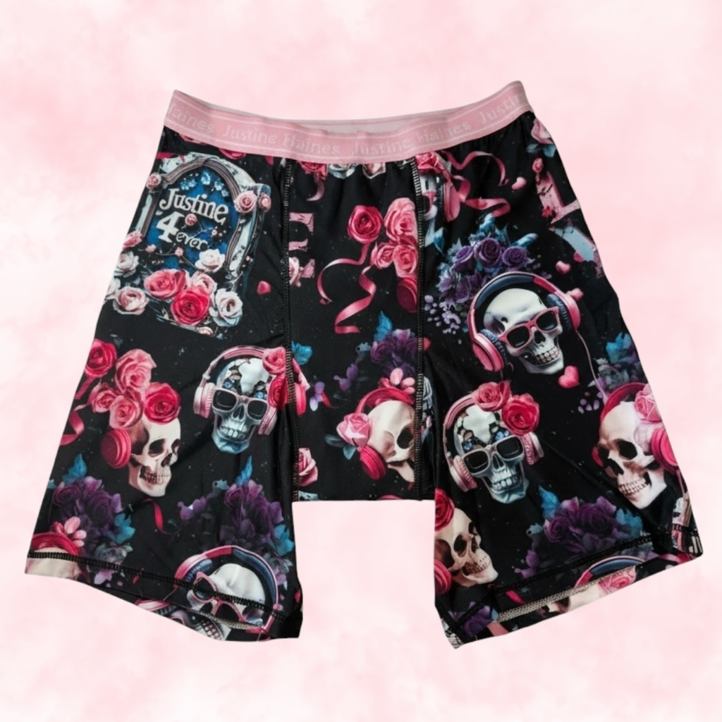 Exclusif JH Boxer Menstruel Long / Cuissard 🖤Justine 4Ever 💀🌹 🎧