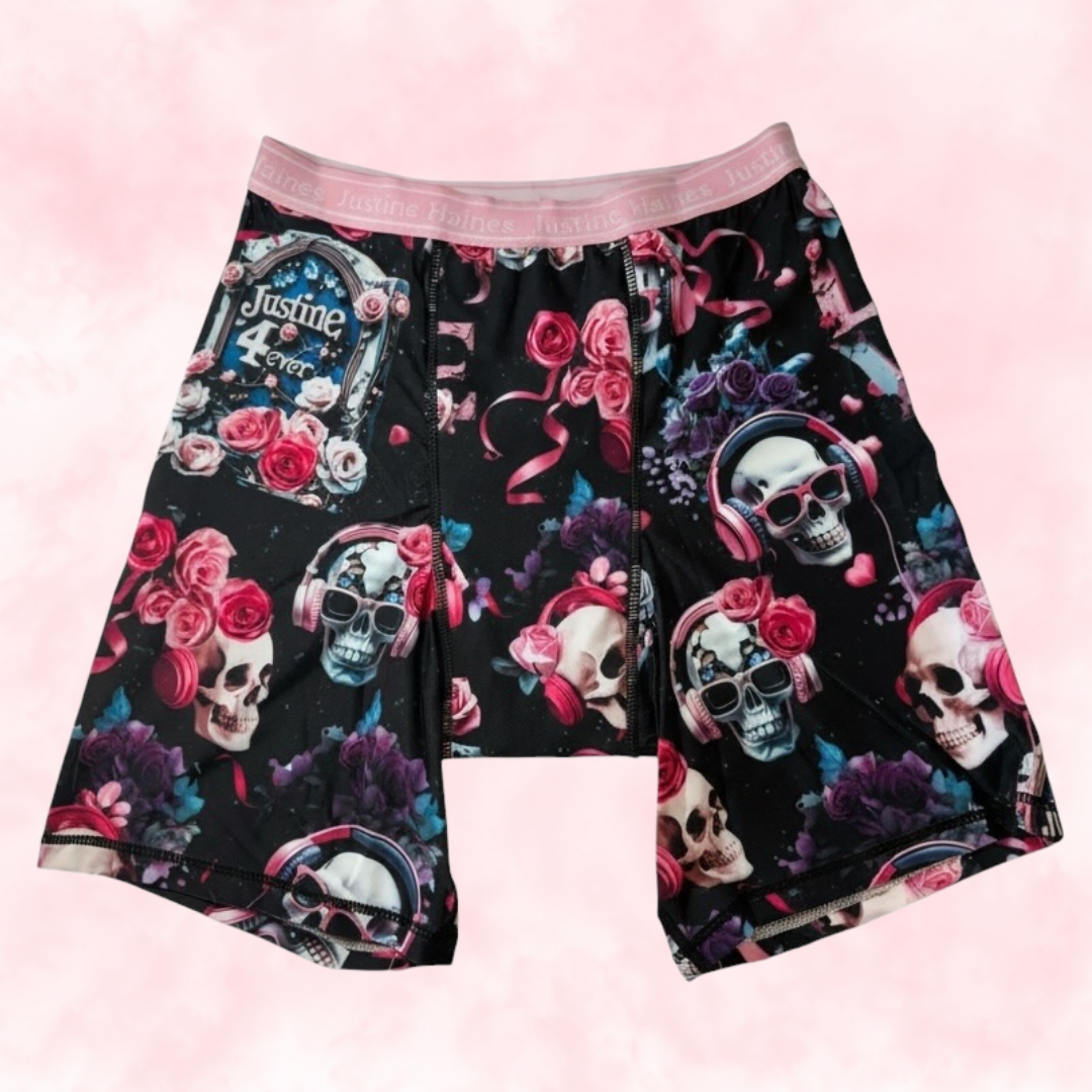JH Exclusive Long Period Boxer / Biker Short 🖤Justine 4Ever 💀🌹 🎧
